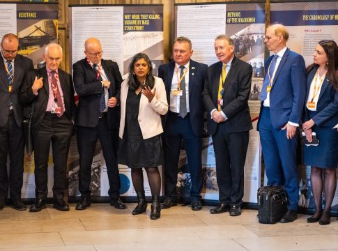 Holodomor exhibition in Parliament. Photo: Rupa Huq