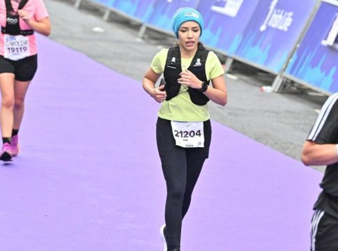 Eliza Reis running Dublin Marathon 2024. Photo: FinisherPix