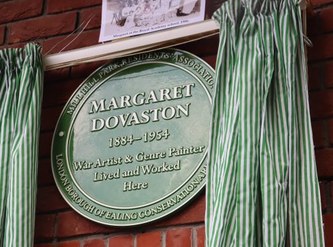 Plaque to commemorate Margaret Dovaston. Photo: Nigel Middlemiss