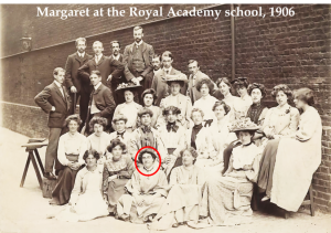 Margaret Dovaston at Royal Academy School. Photo supplied: Nigel Middlemiss