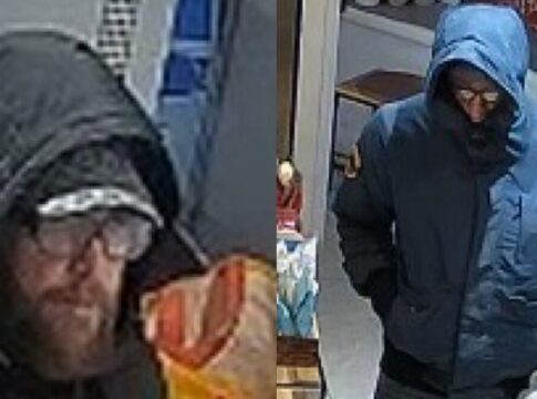 Appeal to identify two men. Photo: British Transport Police