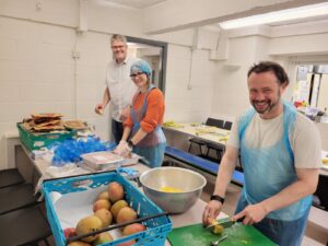 Ealing LidDems helping at Ealing Soup Kitchen. Photo: Ealing Liberal Democrats