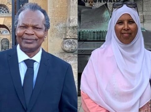(L-R) Albino Ochero Okello and Amina Hussein. Photo: provided by British Red Cross
