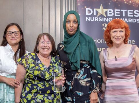 Ealing Hospital’s paediatric diabetes team win award. Photo: LNWH