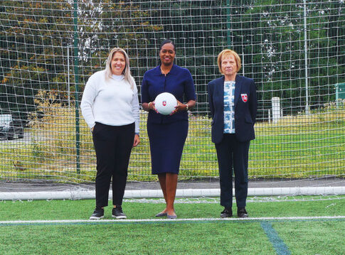 (L-R) Barbara Bivens, Philina Toiny and CEO Kayleigh Saunders. Photo: Middlesex FA
