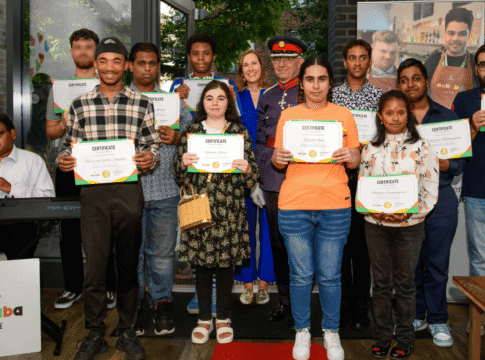 Mahaba Cafe graduates. Photo: Anne Valluy Photography.