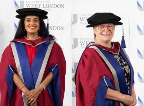 Parm Sandhu and Pauline Cranmer. Photo: University of West London