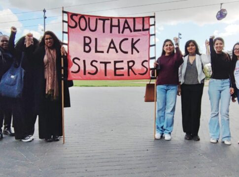 Southall Black Sisters at City Hall. Photo: Nabila Maan