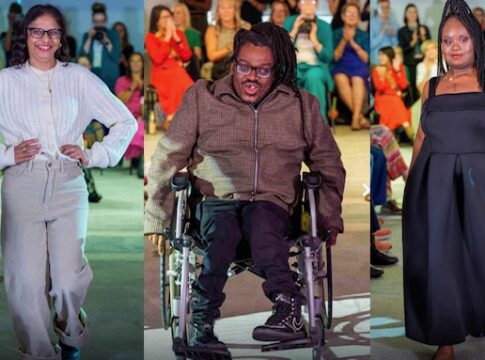 Taking part at Ealing Mencap fashion show. Photo: Ealing Mencap / Fil Mazzarino