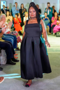 Bukky at Ealing Mencap fashion show. Photo: Ealing Mencap / Fil Mazzarino