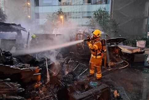Park Royal fire. Photo: London Fire Brigade