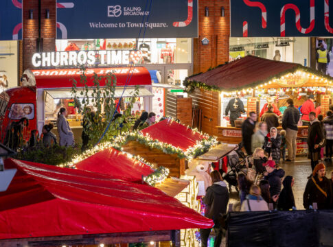 Christmas at Ealing Broadway shopping centre. Photo: British Land
