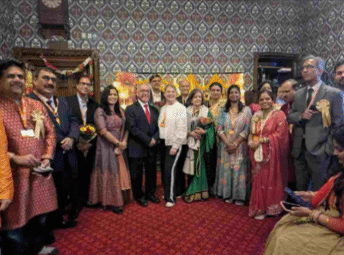 Diwali celebration at Parliament. Photo: Shri Ram Janaki Seva