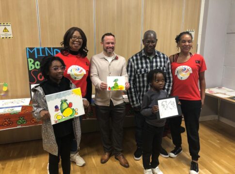 Children’s art competition winners at Descendants event. Photo: Gary Malcolm