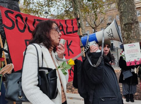 Southall Black Sisters vigil. Photo: SBS