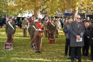 Attending Remembrance Sunday. Photo: Lalita Scott, Smile be Happy.