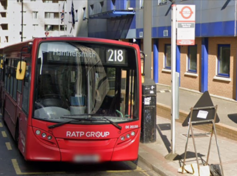 218 bus. Photo: Google Maps
