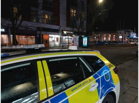 Police in Ealing Common. Photo: Metropolitan Police