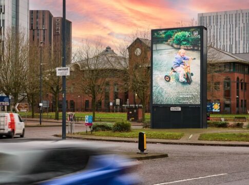 Chloe Kelly billboard campaign. Photo: Sport England