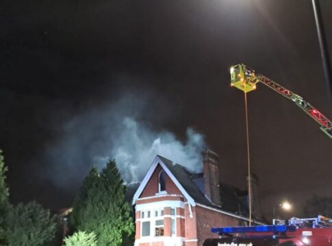 House fire on Inglis Road. Photo: London Fire Brigade