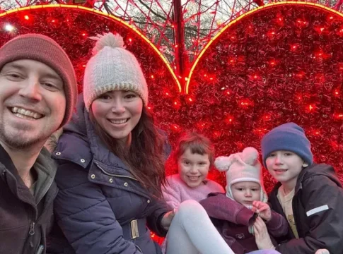 Sarah Bentley with her family. Photo Bentley family