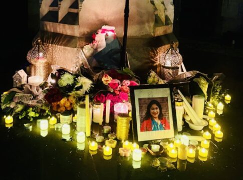 Candlelit vigil for Councillor Dr Aysha Raza. Photo: Ben Wesson