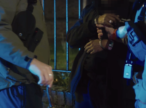 Police make an arrest. Photo: Metropolitan Police