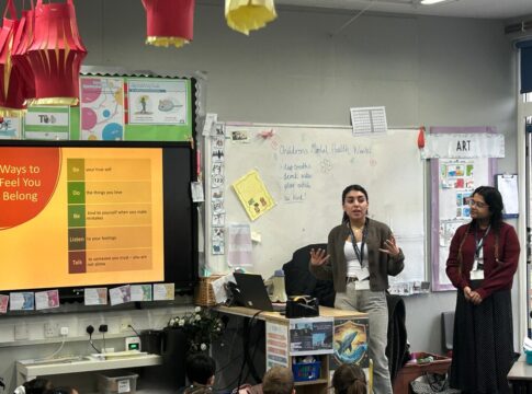 Youth Ambassadors in classroom. Photo: West London NHS Trust