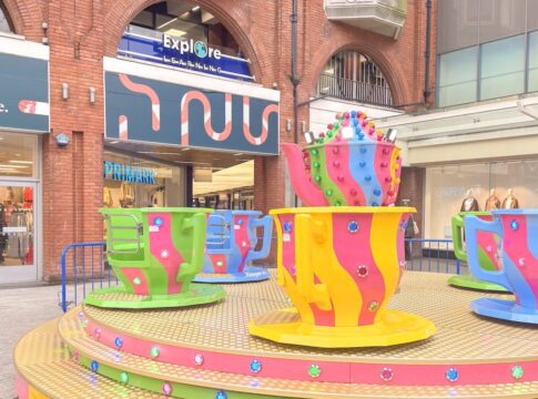 Teacups ride at Ealing Broadway shopping centre. Photo: British Land