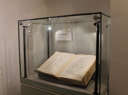 Conserved minute book. Photo: Gunnersbury Park & Museum