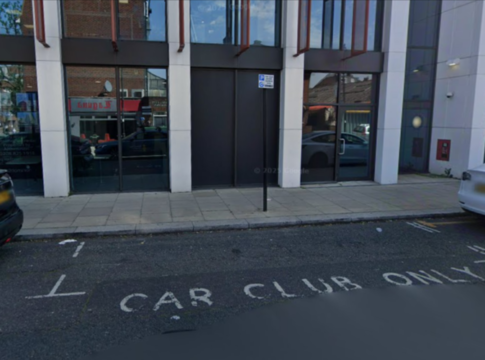 Car club parking space. Photo: Google Maps