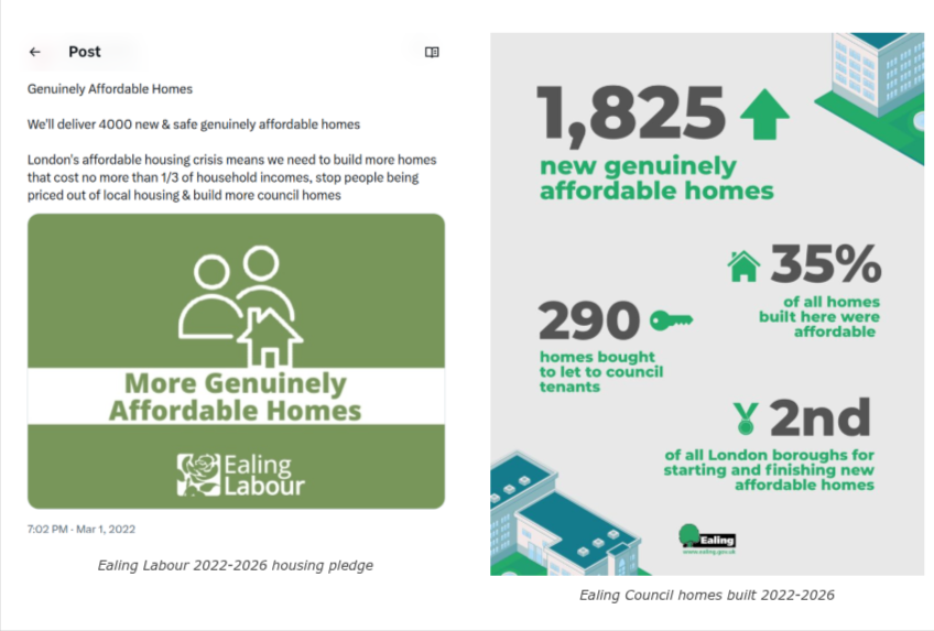 Ealing Council homes built 2022-2026