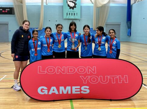 Ealing’s girls cricket team. Photo: London Youth Games Foundation
