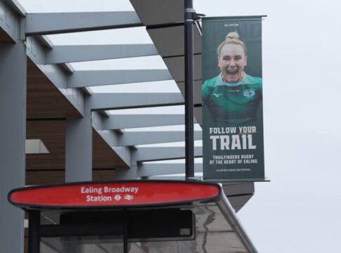 Meg Jones features on Trailfinders campaign. Photo: Ealing Trailfinders