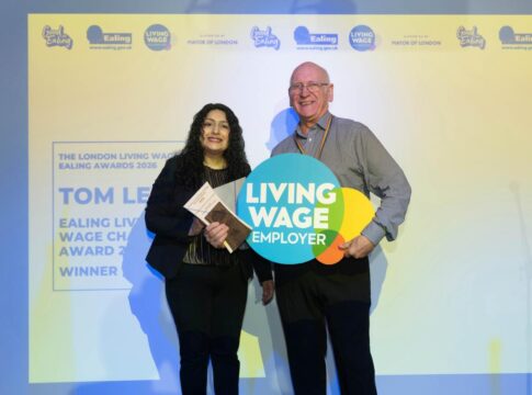 Councillor Kamaljit Nagpal and Tom Levitt. Photo: University of West London