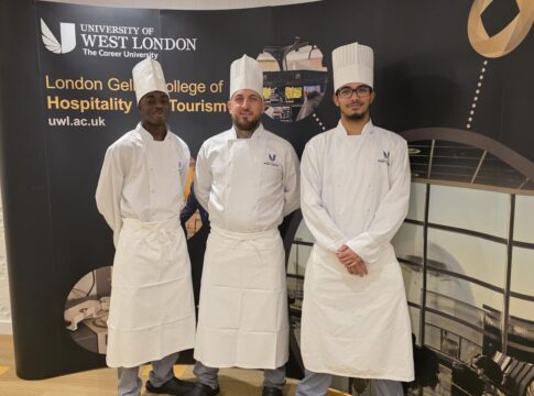 Students from London Geller College of Hospitality and Tourism. Photo: University of West London