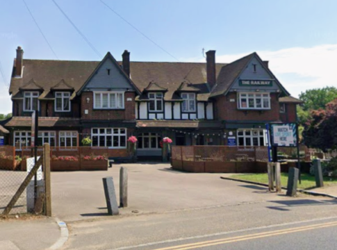 The Railway Hotel. in Greenford. Photo: Google Maps