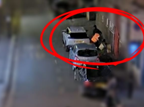 Fly-tipper caught on CCTV in Ealing. Photo: Ealing Council