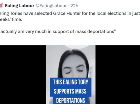 Ealing Labour post on X