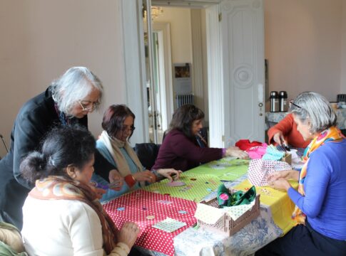 The 100 meter community picnic blanket will make its debut at the centenary fete on 25 May. Image, Gunnersbury Park & Museum.