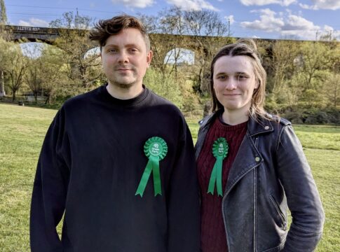 Dominic Kirkbride & Tegan Millard. Photo: Ealing Green Party