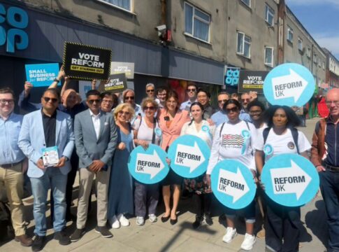 Laila Cunningham comes to Northolt Mandeville. Photo: Ealing Reform UK