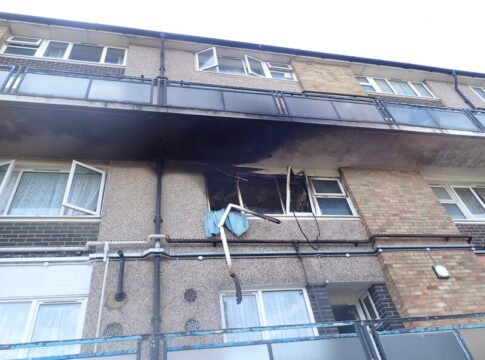 Gurnell Grove fire. Photo: London fire Brigade
