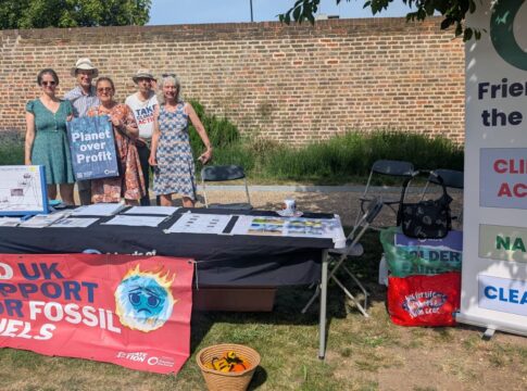 Friends of the Earth at Boston Manor Park. Photo: Ealing Friends of the Earth