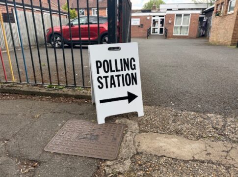 Polling station in London Borough of Ealing. Photo: EALING.NEWS
