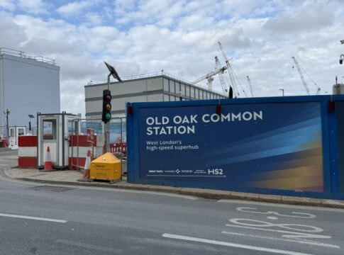 Construction of Old Oak Common station May 2026. Photo: EALING.NEWS