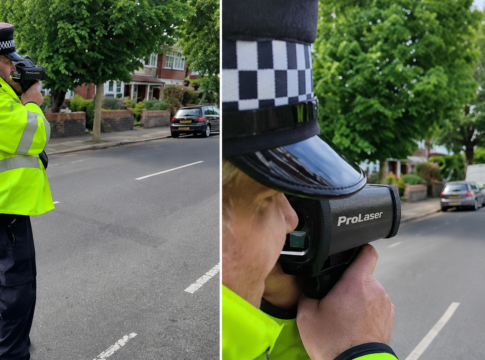 Police monitoring speeding in Ealing. Photo: Metropolitan Police