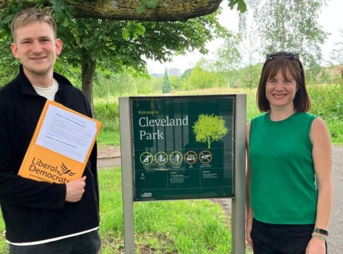 (L-R) Adam Keenan, Mandy Lurie. Photo: Ealing Liberal Democrats