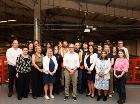 Sir Keir Starmer visits Acton Works. Photo: Simon Dawson / Number 10