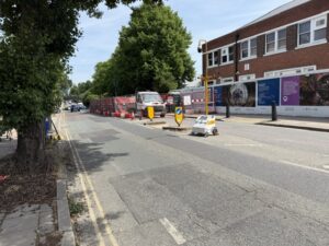 Roadworks on Victoria Road in North Acton. Photo: EALING.NEWS